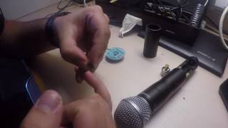 Replacing the switch on a Shure SM58 UR2 [upl. by Divod]