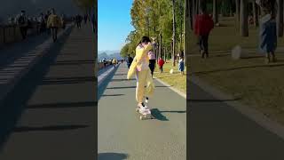 longboard girl dancing tiktok korea 小红书 快手 虎牙longboardinggirls longboardgirl longboard [upl. by Anwahsit]