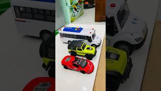 Box full of Model Car Jaguar Nissan Audi Maserati Peugeot Pickup Truck  Police Pickup Trucks [upl. by Lyris14]