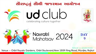 DAY 9 I Uma Dynamic Club Rajkot Navratri Mahotsav 2024 live [upl. by Man]