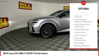 2023 Lexus RX 500h Houston TX PC009826 [upl. by Dore]