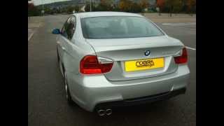 BMW 318D amp 320D E90E91 Performance Exhaust by Cobra Sport Exhausts [upl. by Nimzzaj801]