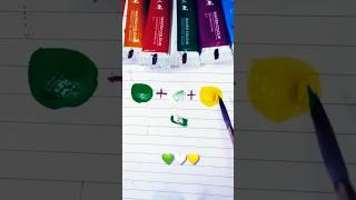 greenwhiteyellow colour mixing video 🎨pint PINK ART pink art [upl. by Oiramrej183]