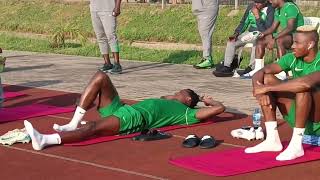 Super Eagles Trains in Uyo for Afcon qualifier VS Rwanda supereagles rwandanationalteam afcon25 [upl. by Warden]