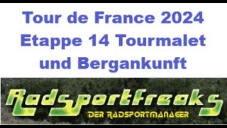 Tour de France 2024 Etappe 14 Col du Tourmalet und Bergankunft  Cycling4Freakscom [upl. by Yslehc489]