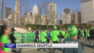 Thousands of runners flock to Grant Park for 43rd annual Shamrock Shuffle [upl. by Filip]