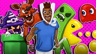 Gmod DRun Funny Moments  The Gametrix FNAF Minecraft Pacman LoL Super Mario [upl. by Enrika]