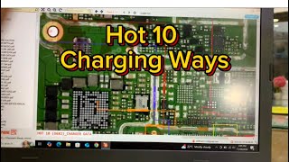 Infinix Hot 10  Charging Ways  Borneo Schematics [upl. by Yotal]