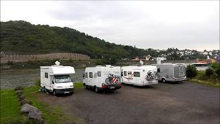 aire de Camping car de Andernach Allemagne Rheinland Pflatz [upl. by Ahsitra347]