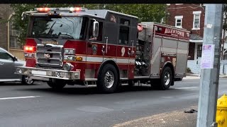 Allentown fire department engine 9 responding [upl. by Thalia]