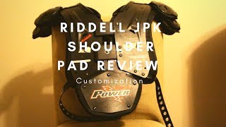 Riddell JPK Shoulder Pads Review  Customization and Options [upl. by Oludoet]