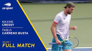 Stefanos Tsitsipas vs Maxime Cressy Extended Highlights  2020 US Open Round 2 [upl. by Anik]