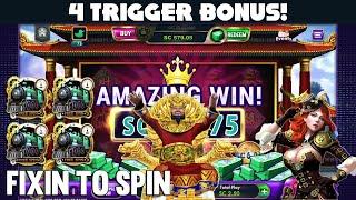 💰 DROPPING COINS  4 TRIGGER BONUS 🚂 Luckyland Slots [upl. by Mulderig933]