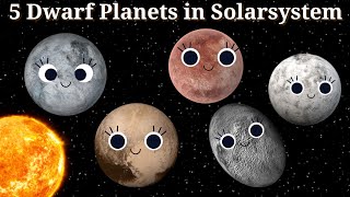 Draft planets in Solar system l The Dwarf Planet Song l Meet the 5 Dwarf Planets l solarsystem [upl. by Nnaycnan]