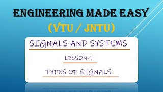 Signals and Systems  Introduction  Types of Signals  Btech 2nd Year  VTU  JNTU [upl. by Yevi]