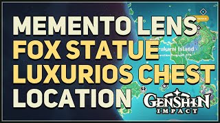 Memento Lens Fox Statue Luxurios Chest Location Genshin Impact [upl. by Nya]