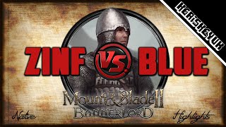 Zinfandel vs BlueStripes Highlights  Mount and Blade 2 Bannerlord [upl. by Yrak]