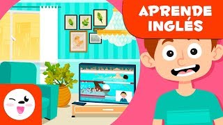 Vocabulario del SALÓN en INGLÉS para niños  Objetos del hogar [upl. by Chadd]