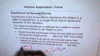 Equilibrant Force Vector Application Concept [upl. by Herzog481]