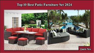 ✅ Top 10 Best Patio Furniture Set 2024  Best Patio Furniture Set [upl. by Sivartal]