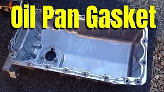 How To Replace A Leaking Oil Sump Pan Gasket  MK4 VW Golf Bora Jetta [upl. by Annoled]