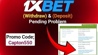 1xbet Withdraw Approved But Not Recived 1xBet Withdrawal amp Deposit Pending Problem Solve [upl. by Eadwine]