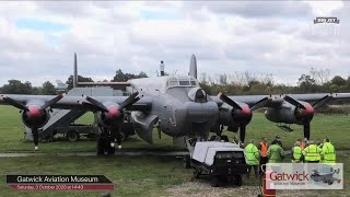 Gatwick Aviation Museum  Avro Shackleton Engine Start amp RunUp [upl. by Sessler]