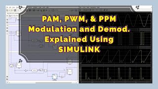 PAM PWM and PPM Modulation and Demodulation Explained Using Simulink  ADC 46 [upl. by Tia]