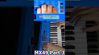 Part 3  Demo of ADSR and other basic subtractive synthesis elements using a Yamaha MX49 [upl. by Anyer]