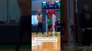 Jayson Tatum has changed his shot shorts jaysontatum celtics [upl. by Bloom]