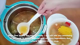 Thermal Cooker Pot Recipe Sharkfin Melon Soup [upl. by Thgiwd830]