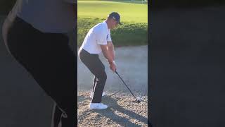 Bryson Dechambeau Bunker Swing Slow Motion [upl. by Pinkerton494]