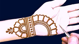 very easy and beautiful Mehndi design  mehendi design  mehandi ka design वटपौर्णिमा मेहंदी डिजाइन [upl. by Albie279]