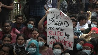 Protests erupt in Bangladesh as students call for justice  AFP [upl. by Alaine]