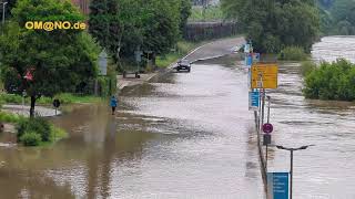 Hochwasser am Neckar in Eberbach 02062024 [upl. by Iraj]