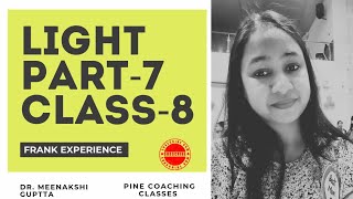 Light  Part7  Class8  Frank Experience  Science  Dr Meenakshi Guptta [upl. by Menis]