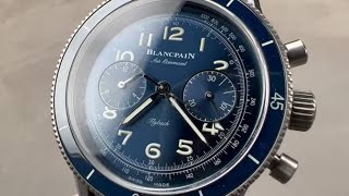 Blancpain Air Command Flyback Chronograph Titanium AC02 12B40 63B Blancpain Watch Review [upl. by Kiker]