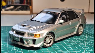 Mitsubishi Lancer evo 5 Fujimi 124 Part2 [upl. by Isiahi]