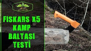 Fiskars X5 Kamp Baltası Test [upl. by Lise]