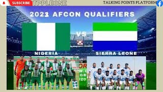 LEONE STARS VS NIGERIA LIVE AFCON QUALIFIERS 2O23 [upl. by Nylyaj]