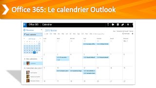 Formation Office365 Le Calendrier Outlook [upl. by Rim]