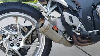 Honda VFR 1200F with Competition Werkes GP Exhaust [upl. by Salguod]