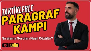 Paragrafta Sıralama Soruları  Paragraf Taktikleri Kampı 2025 📌 1Gün YKS KPSS ALES DGS [upl. by Anitsrhc]