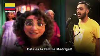 Encanto  The Family Madrigal Multilingual Cover [upl. by Suiratnod482]