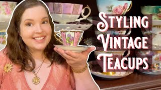 TRANSFORM YOUR TEATIME ✨Tips amp Tricks For Decorating With Vintage Teacups  My Teacup Collection [upl. by Memberg]