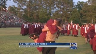 Sailor surprises sister at graduation [upl. by Emmalynne]