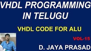 VHDL CODE FOR ALU  VHDL PROGRAMMING IN TELUGU  BESTSTUDY [upl. by Haya751]