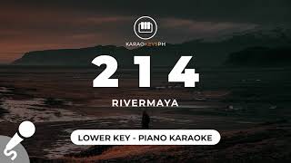 214  Rivermaya Lower Key  Piano Karaoke [upl. by Ennairod]