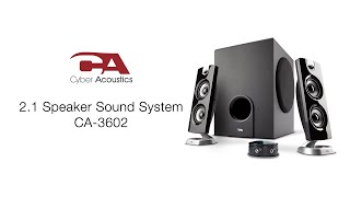 21 Speaker Sound System CA3602  Cyber Acoustics [upl. by Rexer454]