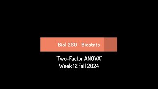 CSULB Biol 260 Fall 2024  Week 12 [upl. by Carrew]